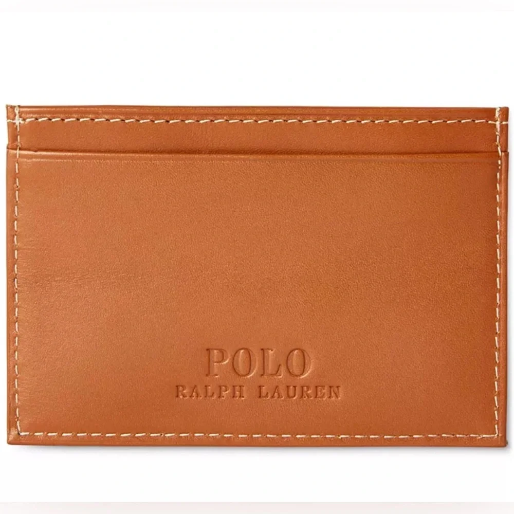 Polo Ralph Lauren Burnished Leather Slim Card Case